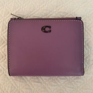 Coach Snap Wallet, purple